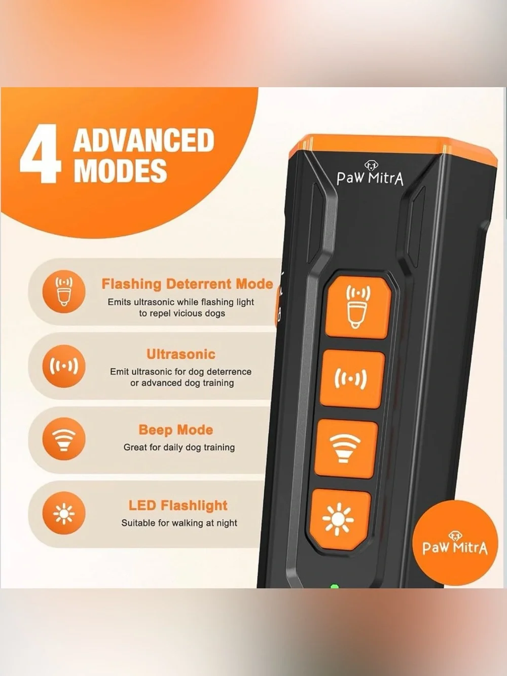 2026 Dog Bark Deterrent Device | Rechargeable Ultrasonic Anti-Barking Trainer wi